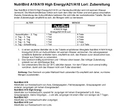 NutriBird - A19 - 3kg