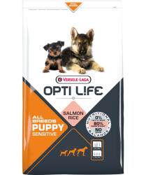 Opti Life - Puppy Sensitive All Breeds - Lachs+Reis - 2,5kg