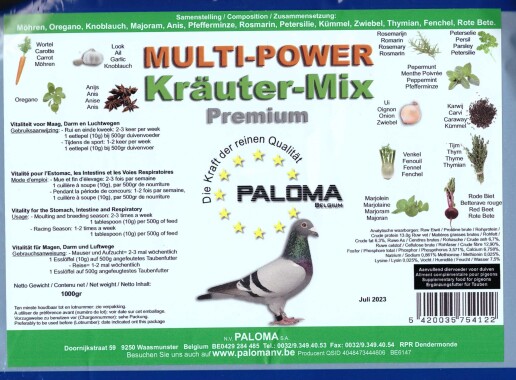 Multi Power Kräuter Mix Premium - 1000g